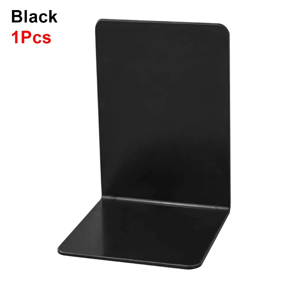 1/2Pcs L-Shaped Simple Bookend Thickened Decorative Desk Bookshelf with Anti-slip Design Plastic Book Stoppers Holders