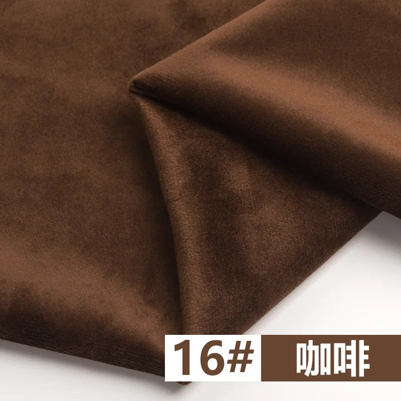 155 Cm Wide Velvet Fabric Dutch Velvet Solid Color Sofa Cover Pillow Cushion Curtain DIY Spring and Autumn Apparel Sewing Fabric