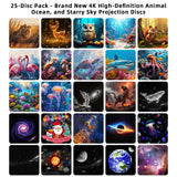 Ausyle Galaxy Star Projector USB Jellyfish Starry Sky Universe LED Night Light Lamp Home Bedroom Room Decoration Atmosphere Ligh