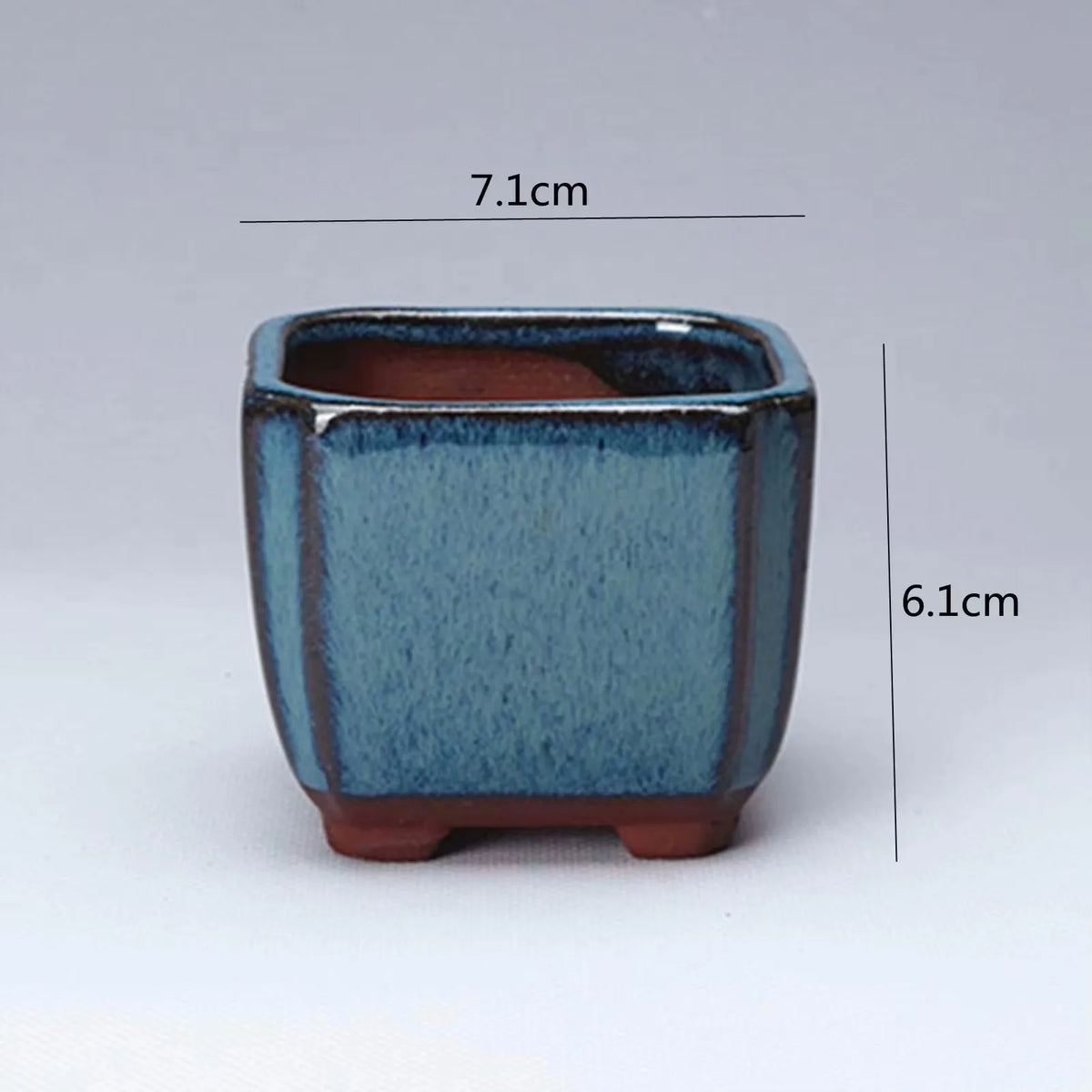 Chinese Style Bonsai Pots Breathable Stoneware Bonsai Pots With Holes Chinese Style Bonsai Flowerpot Ceramic Crafts for Garden