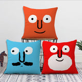 Art Funny Aesthetic J-ean J-ullien cushion cover Pillow Cover Decoration Room Home Sofa living Office Car Nordic Simplicity