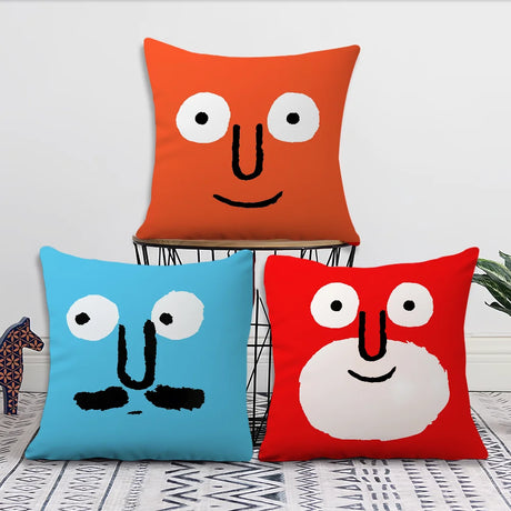 Art Funny Aesthetic J-ean J-ullien cushion cover Pillow Cover Decoration Room Home Sofa living Office Car Nordic Simplicity