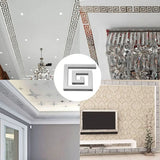 3D 5/10CM Square Self Adhesive Waist Line Mirror Sticker Wall Stickers for Living Room Ceiling Edge Strip Corner Line Wall Decor