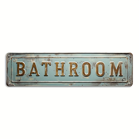 Metal Aluminum Sign BATHROOM EXIT 420 GARAGE Vintage Metal Sign for Kitchen Home Man Cave Garden Henhouse Bar Cafe Wall Decor