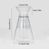 Nordic Transparent Plastic Vase Flower Arrangement Container Creative Hydroponic Plant Flower Vases Home Living Room Desk Decor