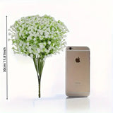 90pcs Real Touch Baby's Breath Artificial Flowers - Oxidation Resistant, Bulk Bouquets With Stems For Home & Office Decor, Perfe
