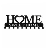 "Home Love" Shaped Key Holder with Hooks - No-Drill Wall Mount, Metal Organizer for Living Room Decor,Key Rack | Key Hanger Wall