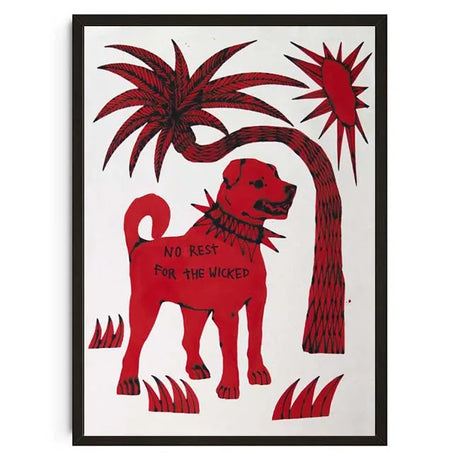 Vintage Abstract Animals Print Posters Mid Century Wall Art Canvas Painting Pictures for Living Room Bedroom Home Decor No Frame