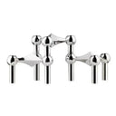 Metal Molecular Structure Candle Holder Nordic Silver Candlestick Centerpiece Living Room Decoration Gift Home Decore Candelabra