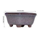 Chinese Style Bonsai Pots Breathable Stoneware Bonsai Pots With Holes Chinese Style Bonsai Flowerpot Ceramic Crafts for Garden