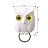 Animal Cartoon Owl Keychain Magnetic Key Hook Auto Blink Cute No Punch Storage Hook Kitchen Home Wall Decor