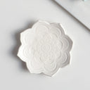 Nordic Ceramic Mandala Small Jewelry Dish Earrings Necklace Ring Storage Plates Fruit Dessert Display Bowl Decoration Tray