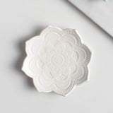 Nordic Ceramic Mandala Small Jewelry Dish Earrings Necklace Ring Storage Plates Fruit Dessert Display Bowl Decoration Tray