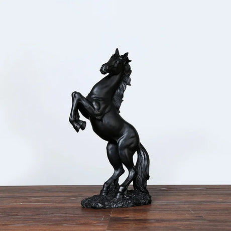 Resin Statue Golden White Black Horse Figure Nordic Abstract Ornaments For Figurines  For Interior Sculpture Room Home Decor