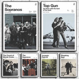 Classic Movie TV Series Breaking Bad/The Sopranos/Top Gun Simple Modern Home Wall Decor Painting Canvas Poster