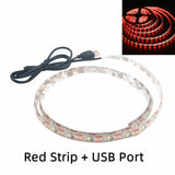 DC 5V USB LED Strips 2835 White Warm White Led Strip Light TV Background Lighting Tape Home Decor Lamp 1M 2M 3M 4M 5M Led Strip