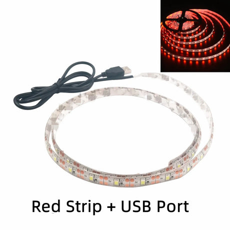 DC 5V USB LED Strips 2835 White Warm White Led Strip Light TV Background Lighting Tape Home Decor Lamp 1M 2M 3M 4M 5M Led Strip