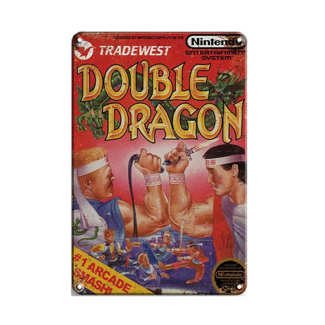 Metal Tin Sign Vintage Wall Plates Decor Shabby Rust Video Game Poster Anime Movie Metal Signs Decor Man Cave Garage Tin Plaques