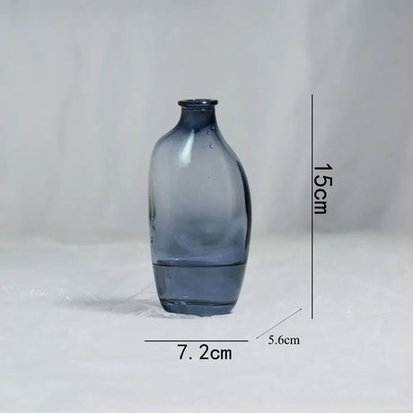 Fashion Gradient Color Glass Flower Vase Mini Irregular Hydroponic Vase Flower Arranger Vase Ornaments Home Decoration
