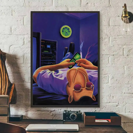 Vintage C-Camel C-Cigarettes Poster Poster Self-Adhesive Wall Art For Living Room Bedroom No Fade Modern Home Decor Stickers