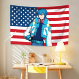 Japanese Anime Tapestry Dramatics Game Murders Flag Home Decoration Living Room Bedroom Backdrop Cloth Festival Gifts