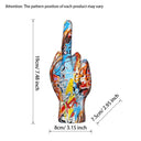 Graffiti Middle Finger Ornament Art And Crafts Resin Gesture Statue Desktop Ring A Living Room Home Decoration