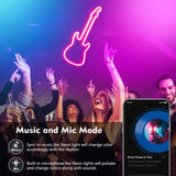 Neon Rope Light, Flexible Led Lights Control with App/Remote, Multiple Modes, Ip65 Outdoor Waterproof, Music Sync Light Strip for Bedroom