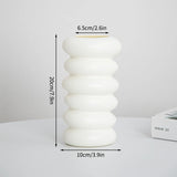 Nordic Vases Pure White Plastic Vases Imitation Ceramic Flower Vases Desktop Flowerpot Wedding Decor Home Ornament