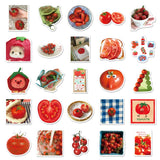 50Pcs Funny Tomato Cartoon Cute Waterproof Sticker Skateboarding Retro Home Decal Sticker