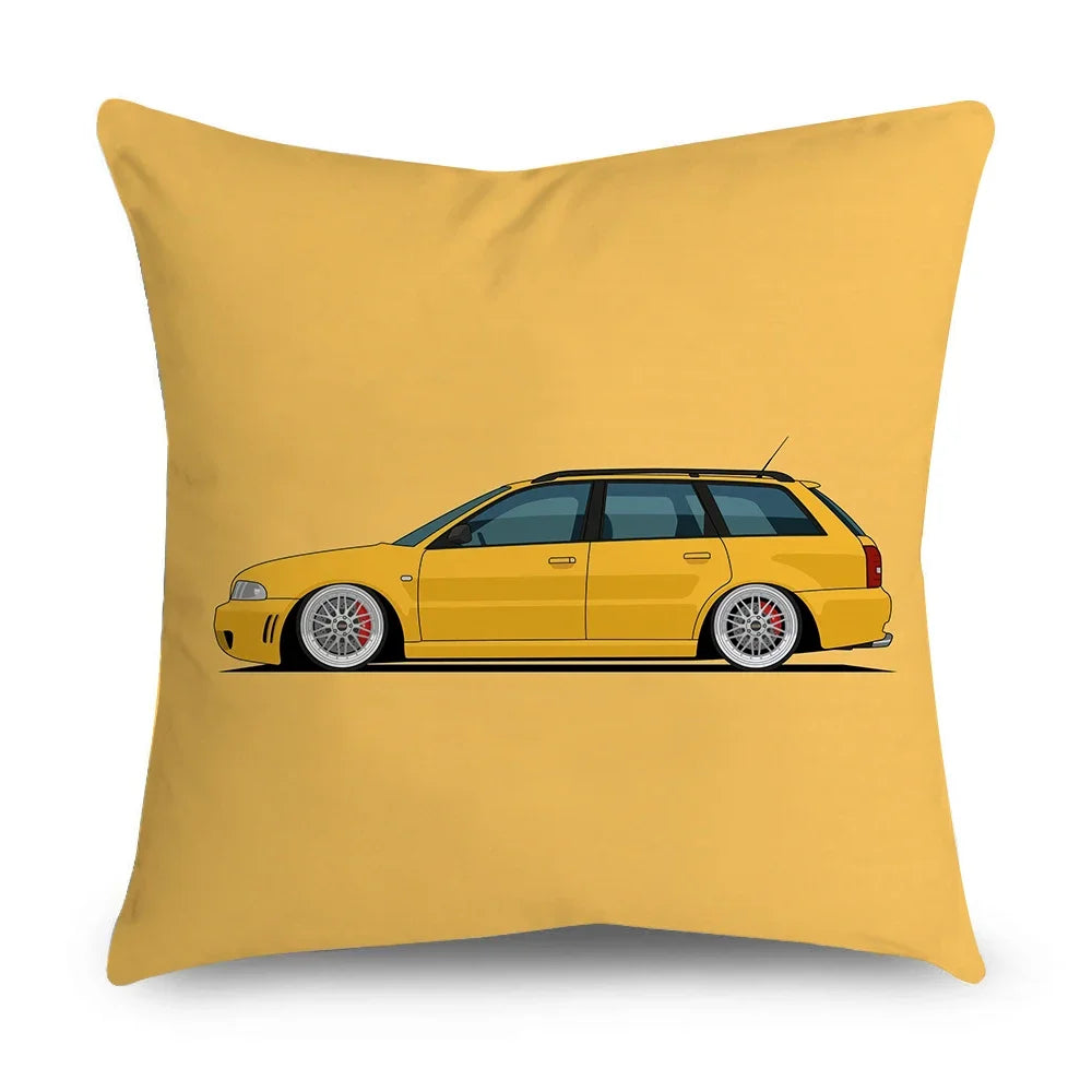 New Sports Car Cushion Cover Full Body Cartoon Pattern Pillow Case for Home Sofa Car Decor Pillowcase 45cm*45cm