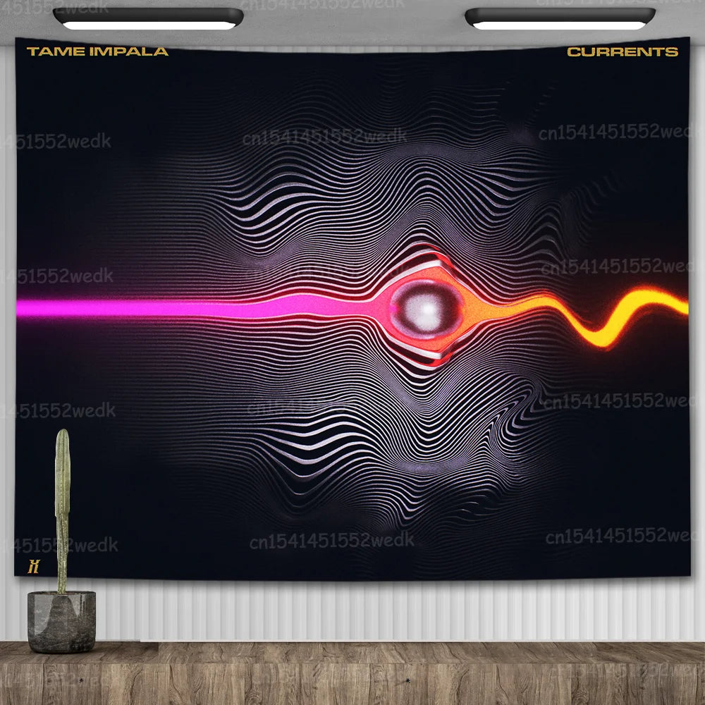 Tame Impala Currents Music Album Posters Wall Hanging Rock Band Poster Meme Tapestries For Bedroom Home Decor Aesthetic Flags