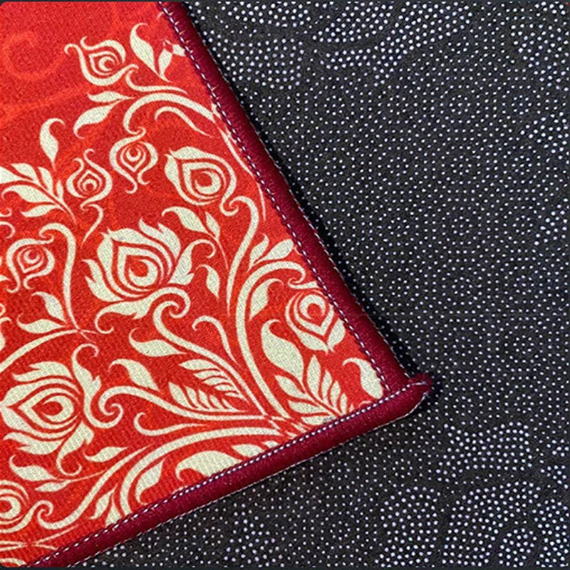 Bohemian Luxury Outdoor Carpet Flower Decoration Retro Style Living Room Rug Sofa Bedroom Easy Clean Washable Floor Mat Soft