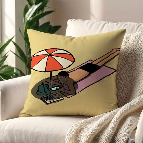 Art Funny Aesthetic J-ean J-ullien cushion cover Pillow Cover Decoration Room Home Sofa living Office Car Nordic Simplicity