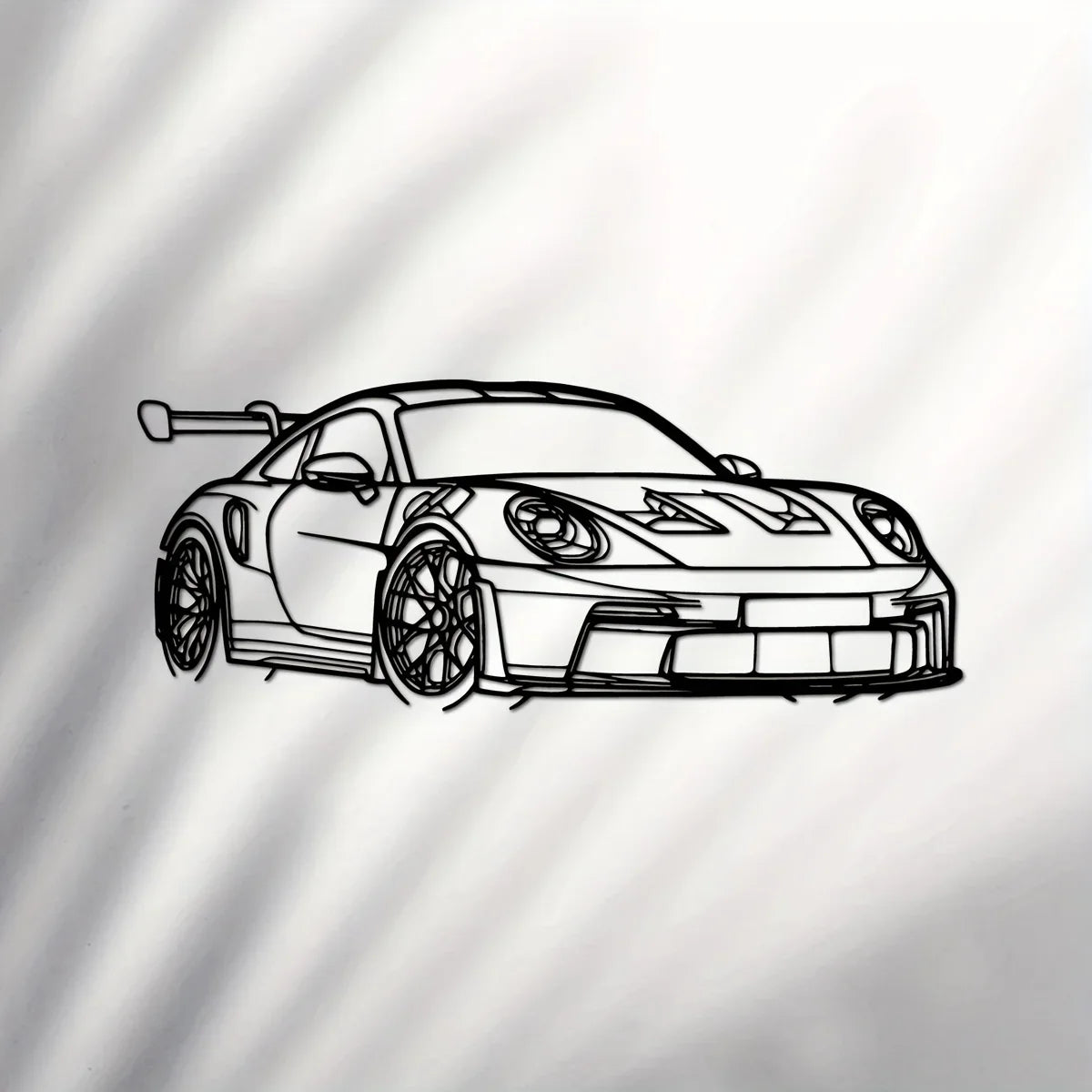 1pc Metal for Supercar Metal Wall Art Modern Iron Home Decor Sign, Dynamic Racing Car Outline Sculpture, Car Decor Ideal choice