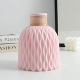 1PC Water Ripple Vase - Flower Pot Basket, Twine Plastic Vase, Small Fresh Flower Arrangement Vase, Scandinavian Home Decoration