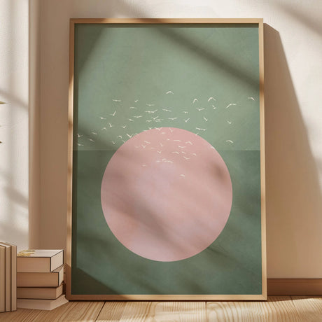 Abstract Blue Cloud Wall Art Poster Minimalist Sky Maximum Compromise Canvas Printmaking for Modern Living Room Home Decor Gifts
