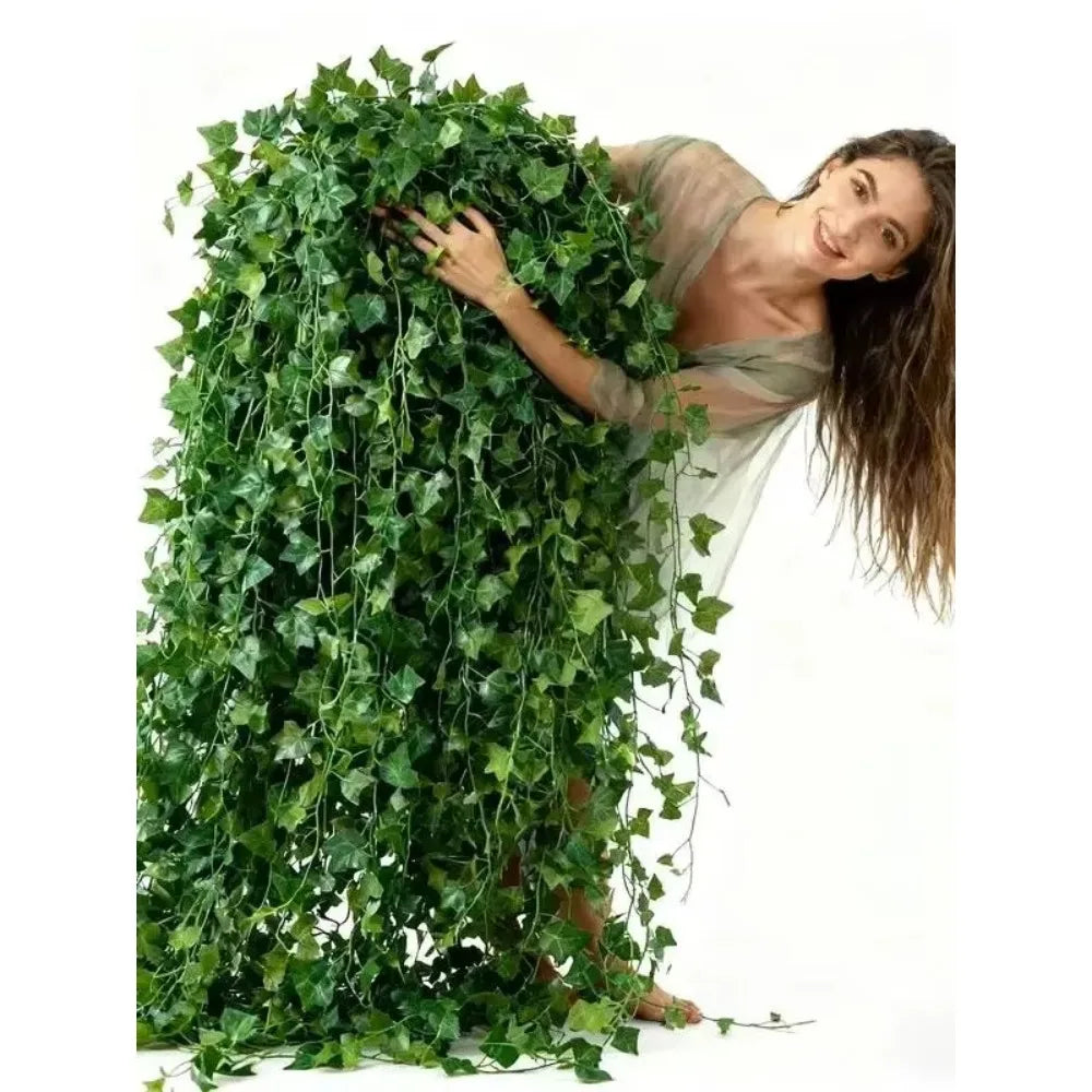 24 PCS Total 19m/755inch Ivy Garland for Home Living Room Wall Decoration Artificial Greenery Vine for Wedding Party Decor