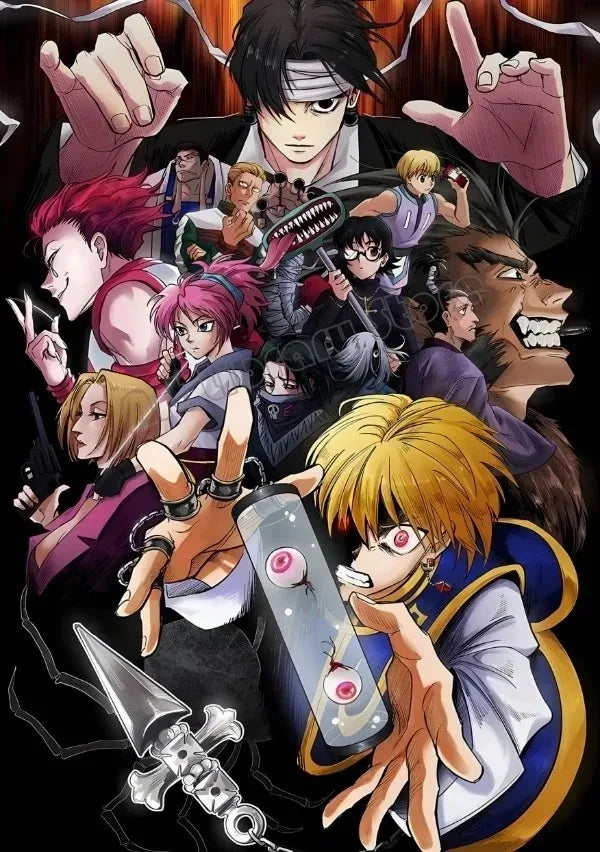 Hunter X Hunter Japanese Classic Anime Poster Killua Zoldyck Wall Art Pictures Canvas Painting Home Kids Room Decor Gift