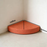 Custom Corduroy Corner Floor Cushion Right Angled Fan-Shaped Cushion Meditation Floor Pillows Cushion Yoga Cushions Seating Pads