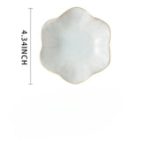 Creative and Minimalist Style Jewelry Tray Home Snack Dish Flavor Dish Ceramic Lotus Decoration Plate and Decorative Display