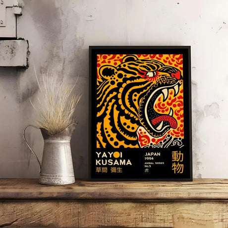 Japanese Yayoi K_Kusama Abstract Canvas Prints Poster Japandi Vintage Animal Aesthetics Art Prints Bedroom Wall Art Home Decor