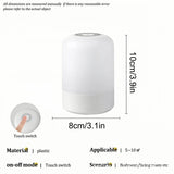 LED Night Light Dimmable Rechargeable/Plug-in Desktop Bedroom Bedside Lighting Decorative Touchscreen Reading RGB Desk Lamp