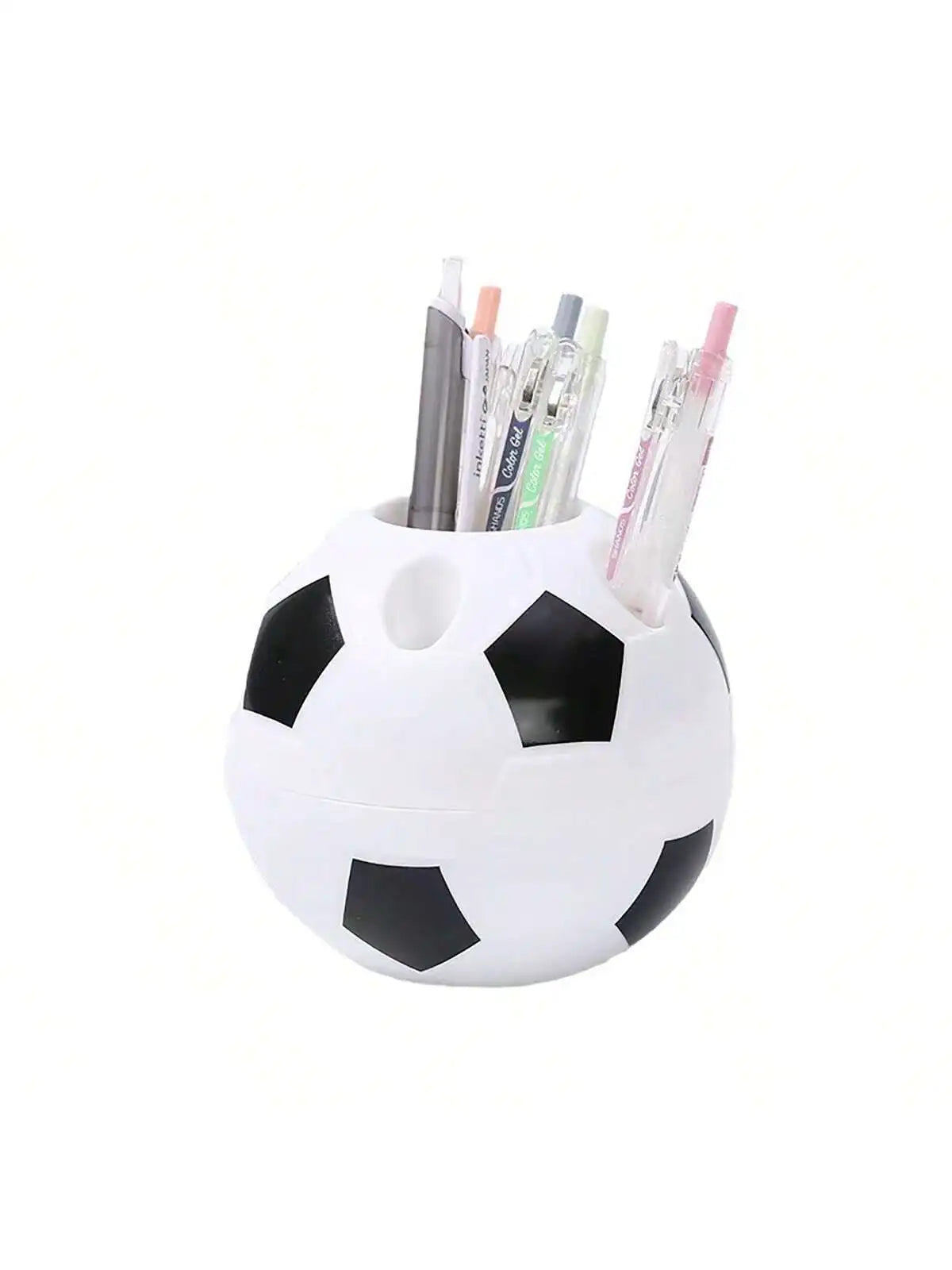 6 Creative Football-Shaped Pen Holders, Multifunctional Plastic Pen Holders for Students and Office Use, Football Pen Holders, Student Pen Holders, Plastic Storage Pen Holders, Room Decoration, Storage, Office Decoration, Bac
