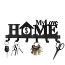 Decorative Metal Key Holder Wall Mounted Key Hooks Hanging Artwork Storage Rack Home Iron Art