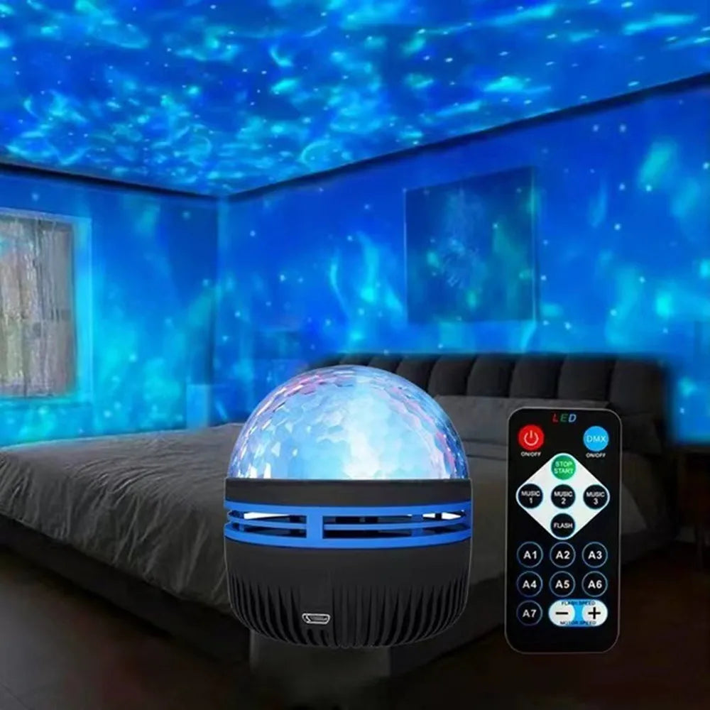 Northern Lights Starry Sky Projector LED Night Light with Remote Control USB A Variety of Styles for Home Bedroom Party Decor