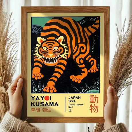 Japanese Yayoi K_Kusama Abstract Canvas Prints Poster Japandi Vintage Animal Aesthetics Art Prints Bedroom Wall Art Home Decor