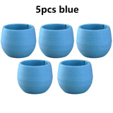 5/10/20pcs Mini Flower Pots for Succulents Small Plants DIY Interchangeable Planters with Drainage Hole Water Reservoir JXB
