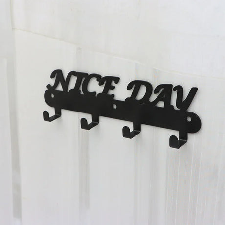 Decorative Metal Key Holder Wall Mounted Key Hooks Hanging Artwork Storage Rack Home Iron Art