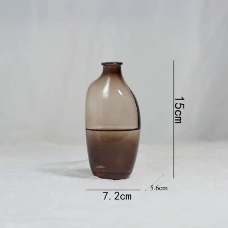 Fashion Gradient Color Glass Flower Vase Mini Irregular Hydroponic Vase Flower Arranger Vase Ornaments Home Decoration