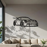 1pc Metal for Supercar Metal Wall Art Modern Iron Home Decor Sign, Dynamic Racing Car Outline Sculpture, Car Decor Ideal choice